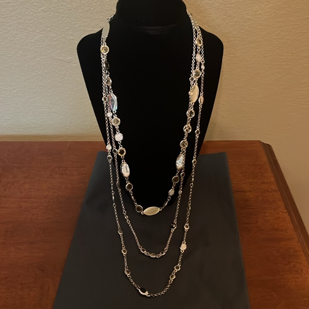 Talbots Elegant Silver Multi-strand Necklace for Women